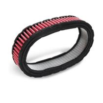 Filtro ar elemento marmita tecido vermelho borda preta (rc117vm) race chrome