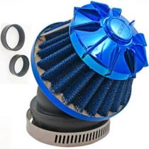 Filtro Ar Esportivo Adaptador de borracha Curvo Atrox Azul Filtro Ar Esportivo Adaptador de borracha Curvo Atrox Azul