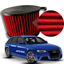 Filtro Ar Esportivo Audi RS4 Moto4 4.2 V8 Quattro ano 2013 a 2016 Potencia Lavavel Reutilizável novo