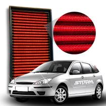 Filtro Ar Esportivo Ford Focus Motor 1.8 16v Ano 2000 A 2003 Manual lavável reutilizável potencia Filtro Ar Esportivo Ford Focus Motor 1.8 16v Ano 2000 A 2003 Manual lavável reutilizável potencia