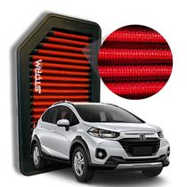 Filtro Ar esportivo Honda WRV 1.5 16v Flex Ano 2018 a 2021 EX EX-L EXL ELX Lavável Reutilizável Potencia Filtro Ar esportivo Honda WRV 1.5 16v Flex Ano 2018 a 2021 EX EX-L EXL ELX Lavável Reutilizável Potencia