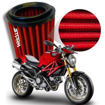 Filtro Ar Esportivo Moto Ducati Monster 796 Ano 2013 a 2014 Cilindradas CC Lavavel reutilizável Potencia Filtro Ar Esportivo Moto Ducati Monster 796 Ano 2013 a 2014 Cilindradas CC Lavavel reutilizável Potencia