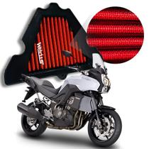 Filtro Ar Esportivo moto Kawasaki Versys 1000 cc 2011 a 2015 Lavável Reutilizável Potencia Filtro Ar Esportivo moto Kawasaki Versys 1000 cc 2011 a 2015 Lavável Reutilizável Potencia