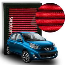 Filtro Ar Esportivo Nissan March 1.0 12V Ano 2015 A 2022