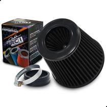 Filtro Ar Esportivo Rci130 Preto Duplo Lavável Universal Filtro Ar Esportivo Rci130 Preto Duplo Lavável Universal