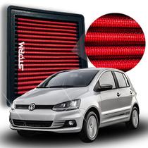 Filtro Ar Esportivo Vw Fox motor 1.6 16v MSI ano 2015 a 2020 Volkswagen 1.6 Connect Pepper Run Xtreme Trendline Rock In Rio Comfortline