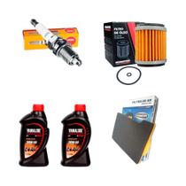 FILTRO AR Fazer LANDER ATE 2015 + Yamalube 20W50 Vela Ngk