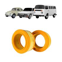 Filtro Ar Fusca Brasilia Kombi 1974 A 1978 Carburacao Dupla - 2 Unidades.