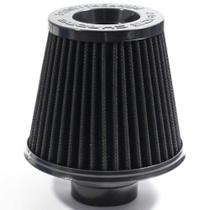 Filtro ar grande duplo fluxo base rígida black preto (rc040pt) race chrome