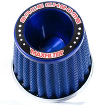 Filtro ar grande monofluxo tela aluminio base rígida azul (rc029az) race chrome Filtro ar grande monofluxo tela aluminio base rígida azul (rc029az) race chrome