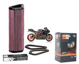 Filtro Ar K&n esportivo lavavel Ducati 848 2012-2013.