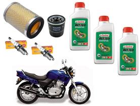 Filtro Ar Oleo Castrol 20W50 Vela Ngk Cb 500 1998 Ate 2005