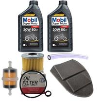 Filtro Ar, Oleo, Gasolina, Mangueira E Mobil Sahara Nx 350