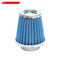 Filtro ar pequeno alto monofluxo base rígida 52mm azul (rc026az) race chrome