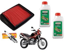 Filtro Ar Vela 2 Oleo Castrol 20w50 Nx400 Falcon 1999 A 2008