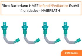 Filtro Bacteriano HMEF Infantil/Pediátrico Estéril 4 unidades - HAIBREATH Filtro Bacteriano HMEF Infantil/Pediátrico Estéril 4 unidades - HAIBREATH