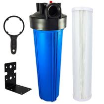 Filtro Big Blue 20'' Chave E Suporte Com Refil Plissado Filtro Big Blue 20'' Chave E Suporte Com Refil Plissado
