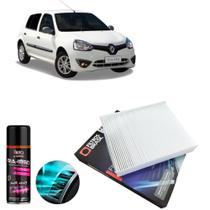 Filtro Cabine Ar Condicionado + Higienizador Renault Clio