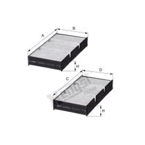 Filtro Cabine Gle-Class 2016 a 2019 Hengst E3909LC-2