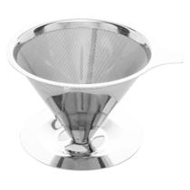 Filtro Café Aço Inox 103 Passador Reutilizável 15,5x13,5cm - LYOR
