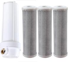 Filtro Caixa Água 3 Refil Carvão Ativado Remove Cloro Filtro Caixa Água 3 Refil Carvão Ativado Remove Cloro