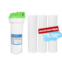 Filtro Caixa D'água e Cavalete Hidrofiltros + 3 Refil Extra