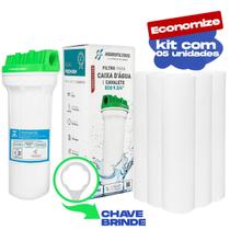 Filtro Caixa D'água e Cavalete Hidrofiltros + 5 Refil Extra Filtro Caixa D'água e Cavalete Hidrofiltros + 5 Refil Extra