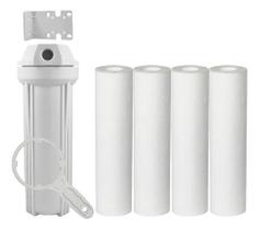 Filtro Caixa Dágua Poe 4 Refis Extra Polipropileno Original Branco Filtro Caixa Dágua Poe 4 Refis Extra Polipropileno Original Branco