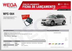 Filtro Câmbio Automático Chrysler Grand Caravan Town & Country Dodge Journey Fiat Freemont - Wega Filtro Câmbio Automático Chrysler Grand Caravan Town & Country Dodge Journey Fiat Freemont - Wega