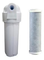 Filtro Carcaça 9.3/4 + Refil De Carvão Ativado -Ponto De Uso Filtro Carcaça 9.3/4 + Refil De Carvão Ativado -Ponto De Uso