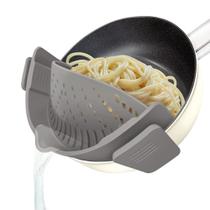 Filtro clip-on YEVIOR para panelas Pan Pasta Food Spener Grey Filtro clip-on YEVIOR para panelas Pan Pasta Food Spener Grey