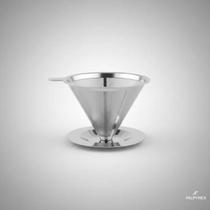 Filtro Coador De Café Aço Inox Tamanho 102 Reutilizável higiênico, mantem o sabor sem gosto residual