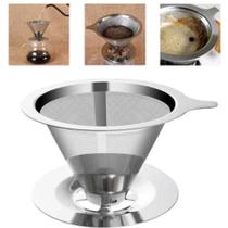 Filtro Coador De Café Inox 102 - Peneira Aço Reutilizável
