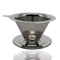 Filtro Coador De Café Inox Peneira Aço Reutilizável Práticidade