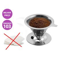 Filtro Coador de Café Inox - Tamanho 103
