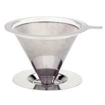 Filtro Coador De Café Reutilizável Tramontina Em Aço Inox 61760000 Filtro Coador De Café Reutilizável Tramontina Em Aço Inox 61760000