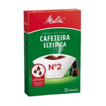Filtro Coador Papel Melitta para Cafeteira Elétrica N2 30Un