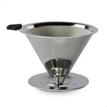 Filtro Coador para Café Aço Inox Permanente Grande