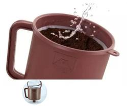 Filtro Coador plástico Completo Funil Café Chá leite óleo Suporte tela reutilizável 1uni Filtro Coador plástico Completo Funil Café Chá leite óleo Suporte tela reutilizável 1uni