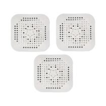 Filtro Coletor de Cabelo de Silicone (3 Peças) - Anti-entupimento para Pia, Banheira e Chuveiro