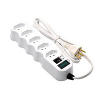 Filtro com 5 tomadas branca 2p+t 1,5 metros - ilumi