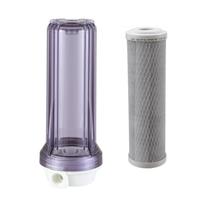 Filtro com refil de Carvão Carbon Block 9.3/4" Rosca de 1/2