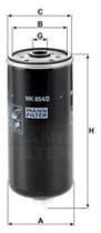 Filtro Combustível Daily 2005 a 2022 Mann-Filter WK 854/2 Filtro Combustível Daily 2005 a 2022 Mann-Filter WK 854/2