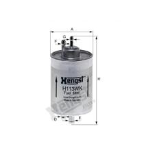 Filtro Combustível Slk-Class 2000 a 2004 Hengst H113WK