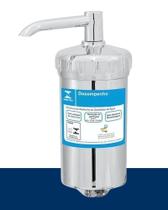 Filtro Copo Abs Cromado Com Refil Universal Para Torneira Cozinha Gourmet