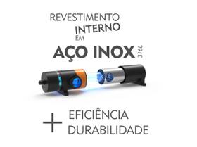 Filtro Cubos Uv 95w revestimento interno em Aço Inox 316L potencializa a reflexão da luz UV