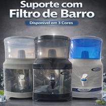 Filtro De Água 6l Com Vela De Barro Reservatório Interno Eco