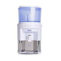 Filtro De Água Alcalina Por Gravidade Vela Dupla Ação Base Inox Branco