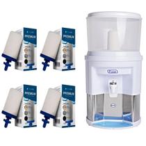 Filtro De Água Alcalina Tripla Ação Branco + 4 Vela Premium Oasis