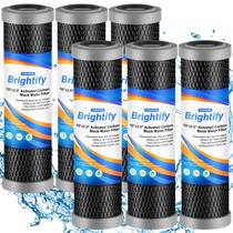 Filtro de água Brightify 10x2,5, 5 mícrons de carbono, pacote com 6 Filtro de água Brightify 10x2,5, 5 mícrons de carbono, pacote com 6